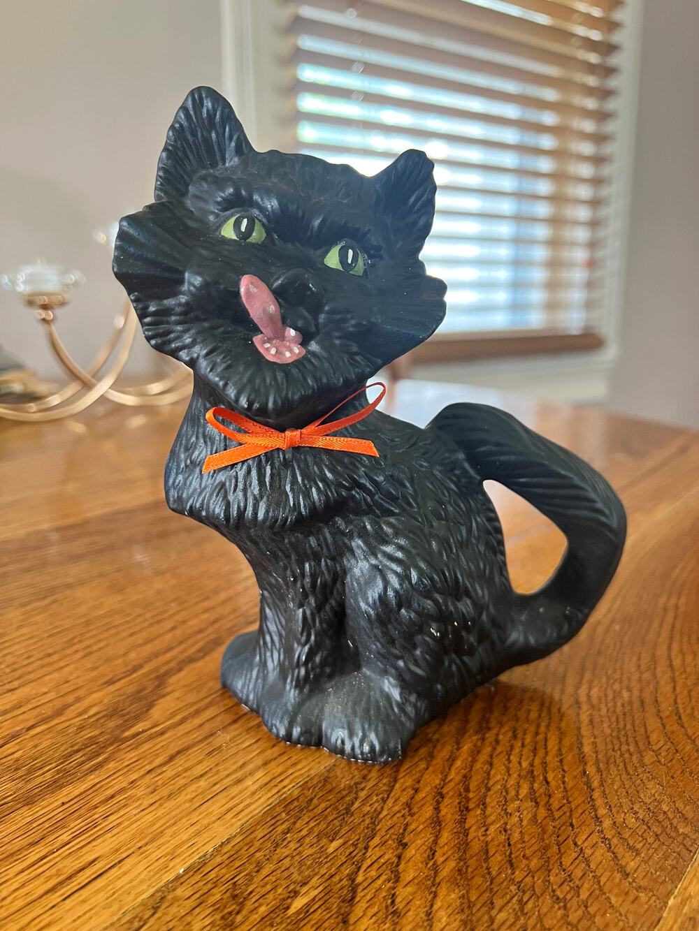 Vintage Black Cat Figurine